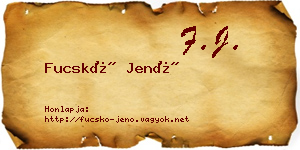 Fucskó Jenő névjegykártya